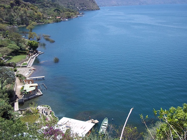 Guatemala Tourism Santa Cruz  La Laguna Jaibalito Hiking Path Bay  Lake Atitlan La Iguana Perdida
