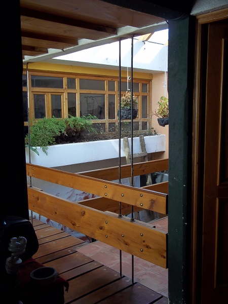 Guatemala Tourism Tecpan House Wood Railing